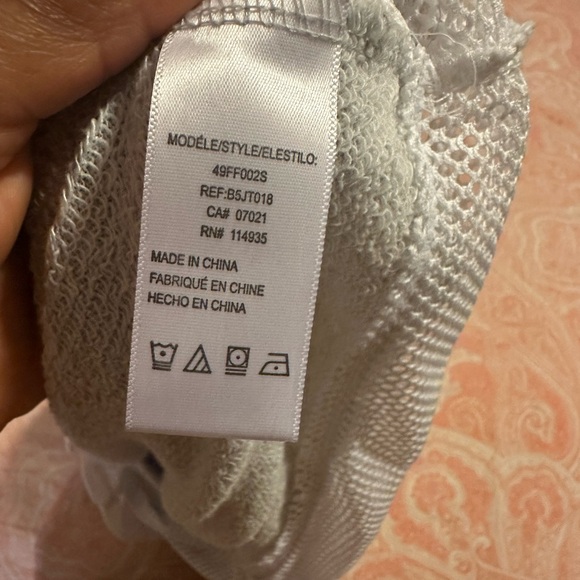 CLOTH. BY RD WOMENS CROPPED STYLE HOODIE SWEATER SIZE S/P/P GRAY COLOR - Picture 8 of 13